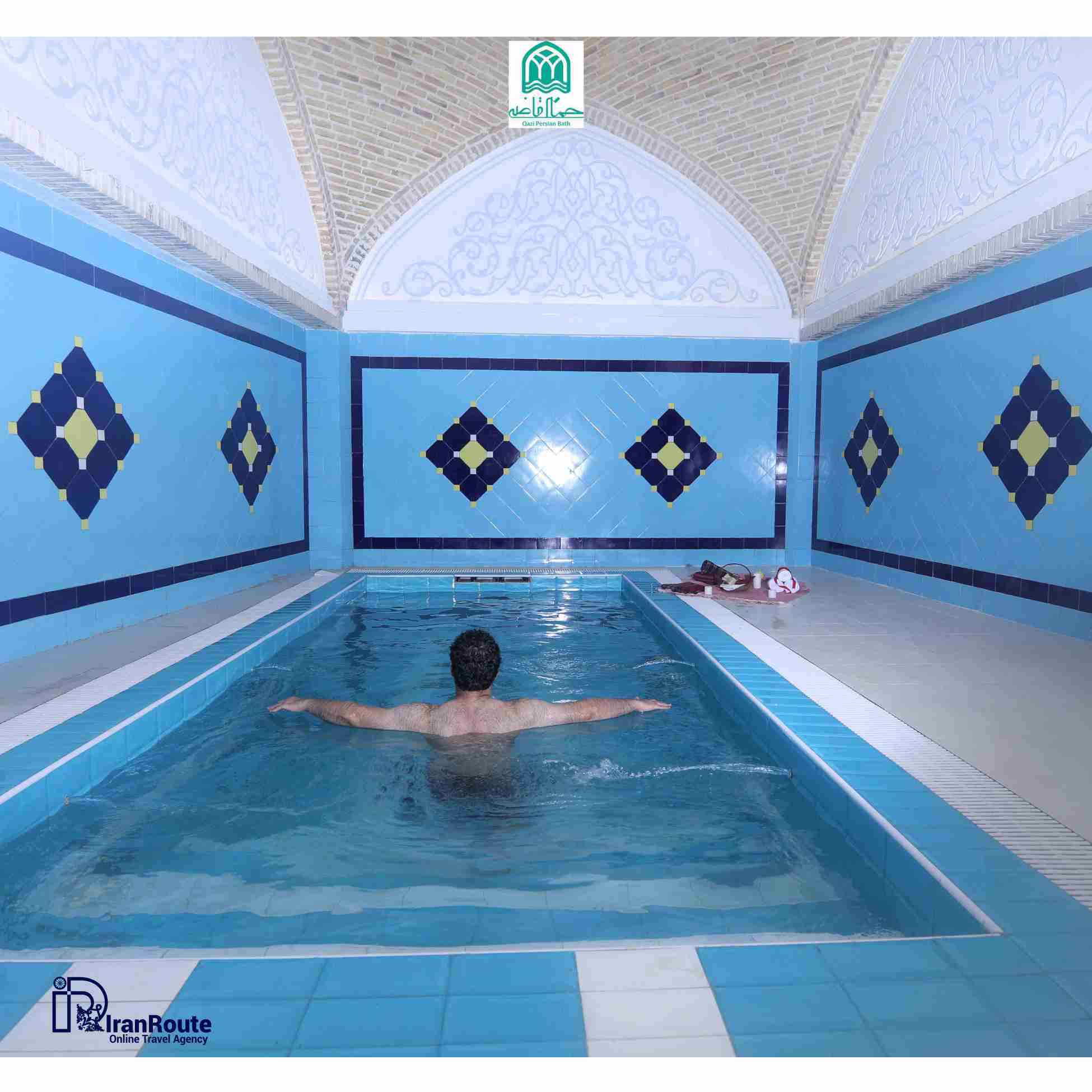 Relaxing at the Traditional Iranian Bathhouse