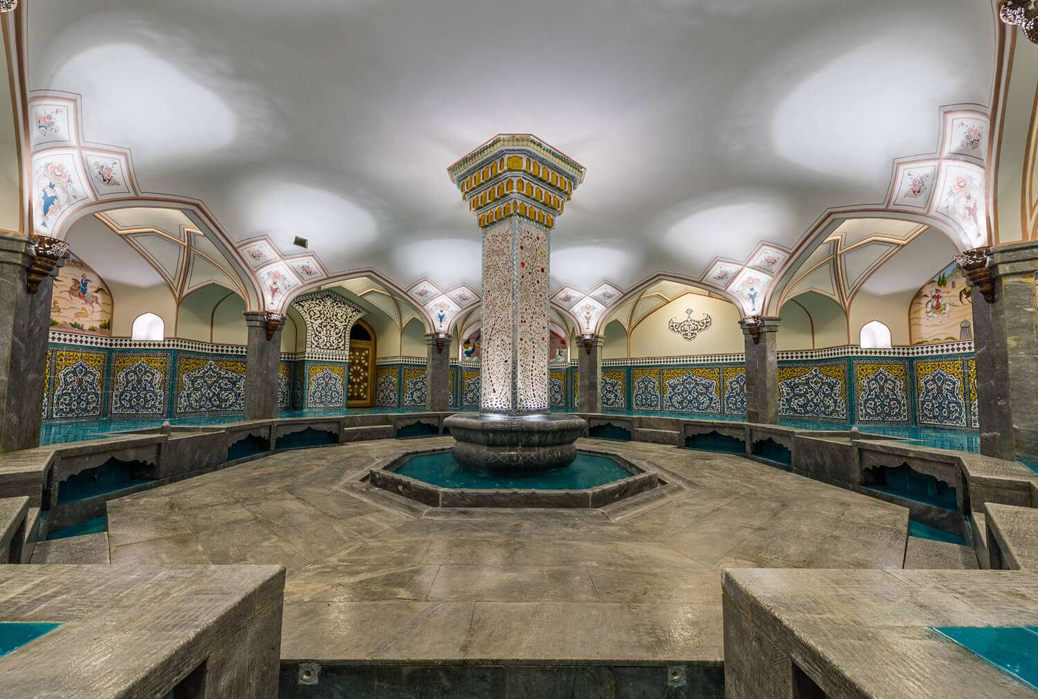 A Reviving Day in an Iranian Bathhouse and Modern Sport Complex